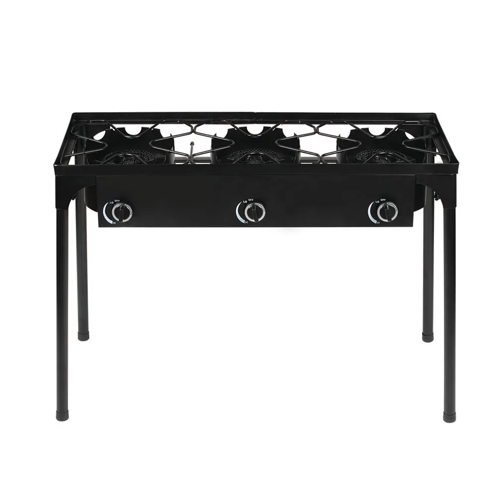 Газовая плита для кемпинга с 3 ГОРЕЛКАМИ пропановая улицы пропан высокого