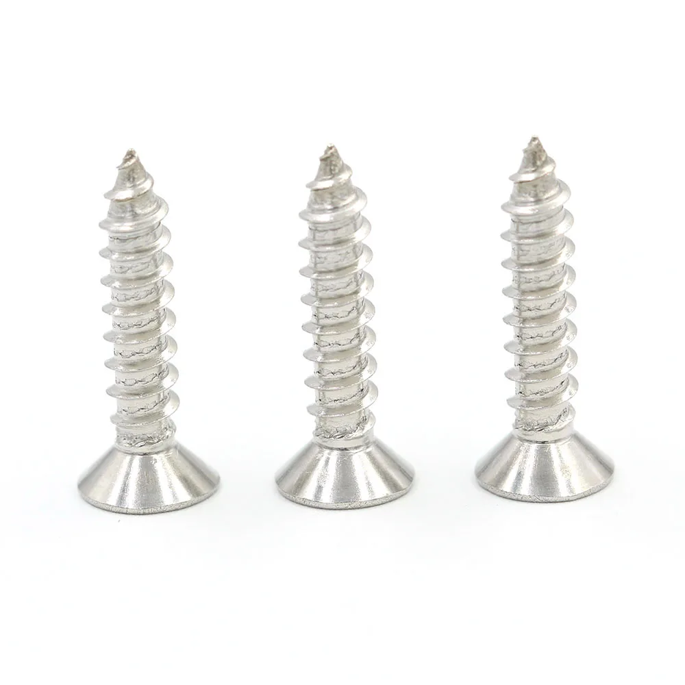 #2 #3 #4 #5 #6 #7 #8 #10 #12 Customized Tip Tailed flat point grub countersunk stainless steel self tapping phillip head screw