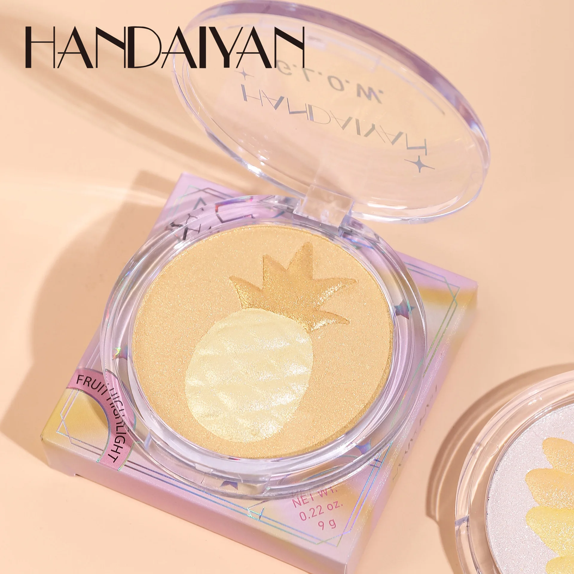 Pearlescent Fine Glitter Powder High Gloss Fruit Series Powder Beautification Brightening Plate Color Makeup