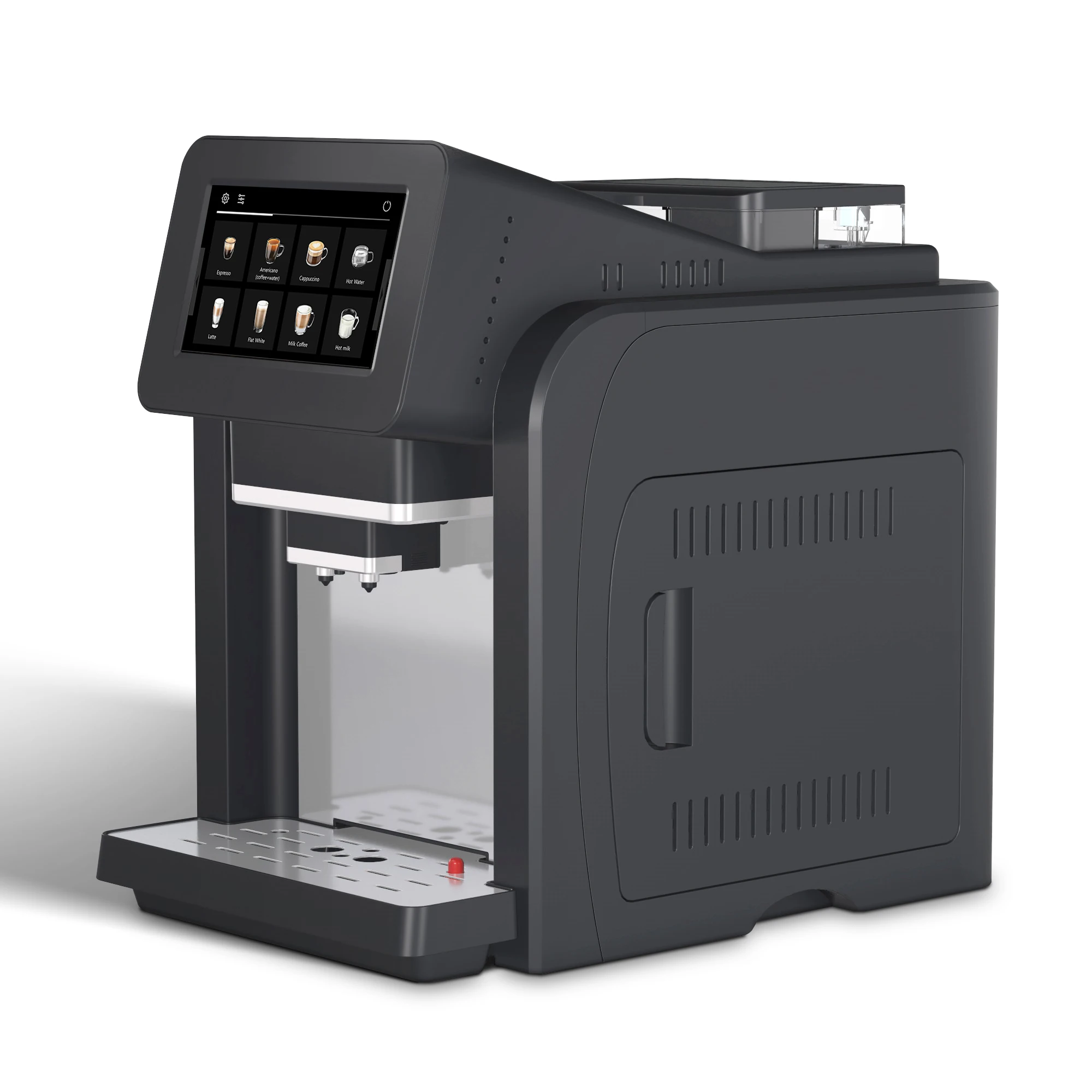 Home Professional Cappuccino Latte Espresso Office Business Commercial Fully Automatic Coffee Vending Machine With Grinder