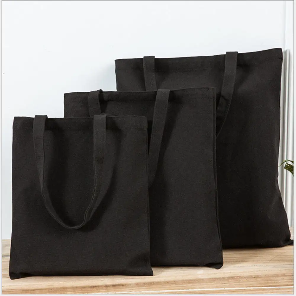 Custom Printed Canvas Tote Bags Natural Color Organic Cotton Tote Bag 100% Cotton Muslin Plain Shopping Bags