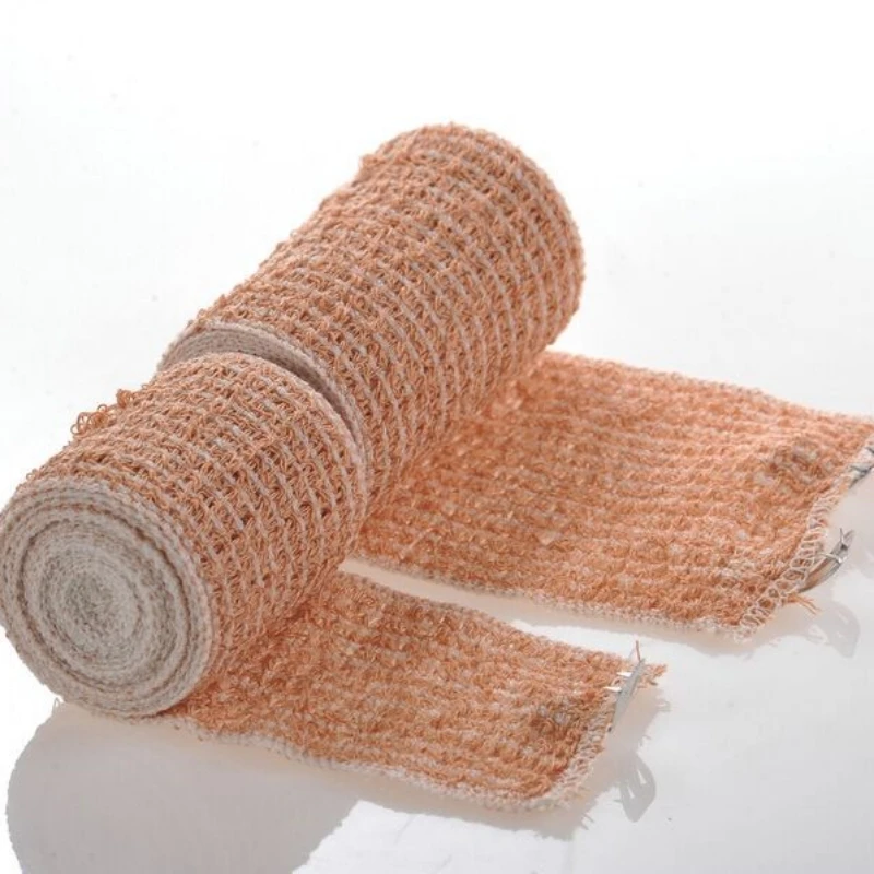 Medical Cotton Nonwoven PBT Sport Emergency Trauma Elastic Adhesive Cohesive First Aid Crepe Bandage