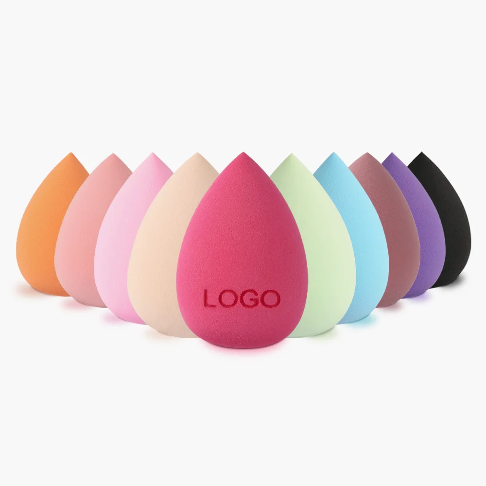 Makeup Puff Custom Shapes Triangle Water Drop Makeup Sponge Powder Cosmetics Puff with Private Label