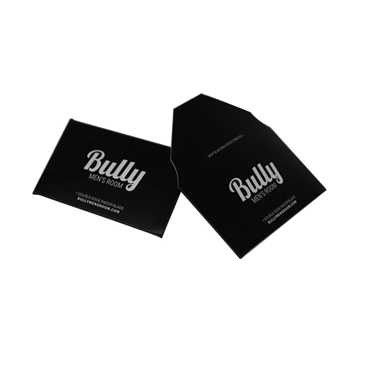 High quality foil custom logo printing invitation envelope white cardboard paper black envelope