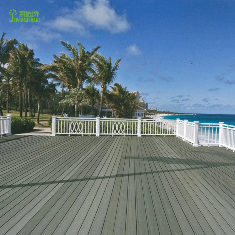 European Modern Design Outdoor Waterproof WPC Decking Floor Wood Plastic Composite with Bamboo and Teak for Garden Use