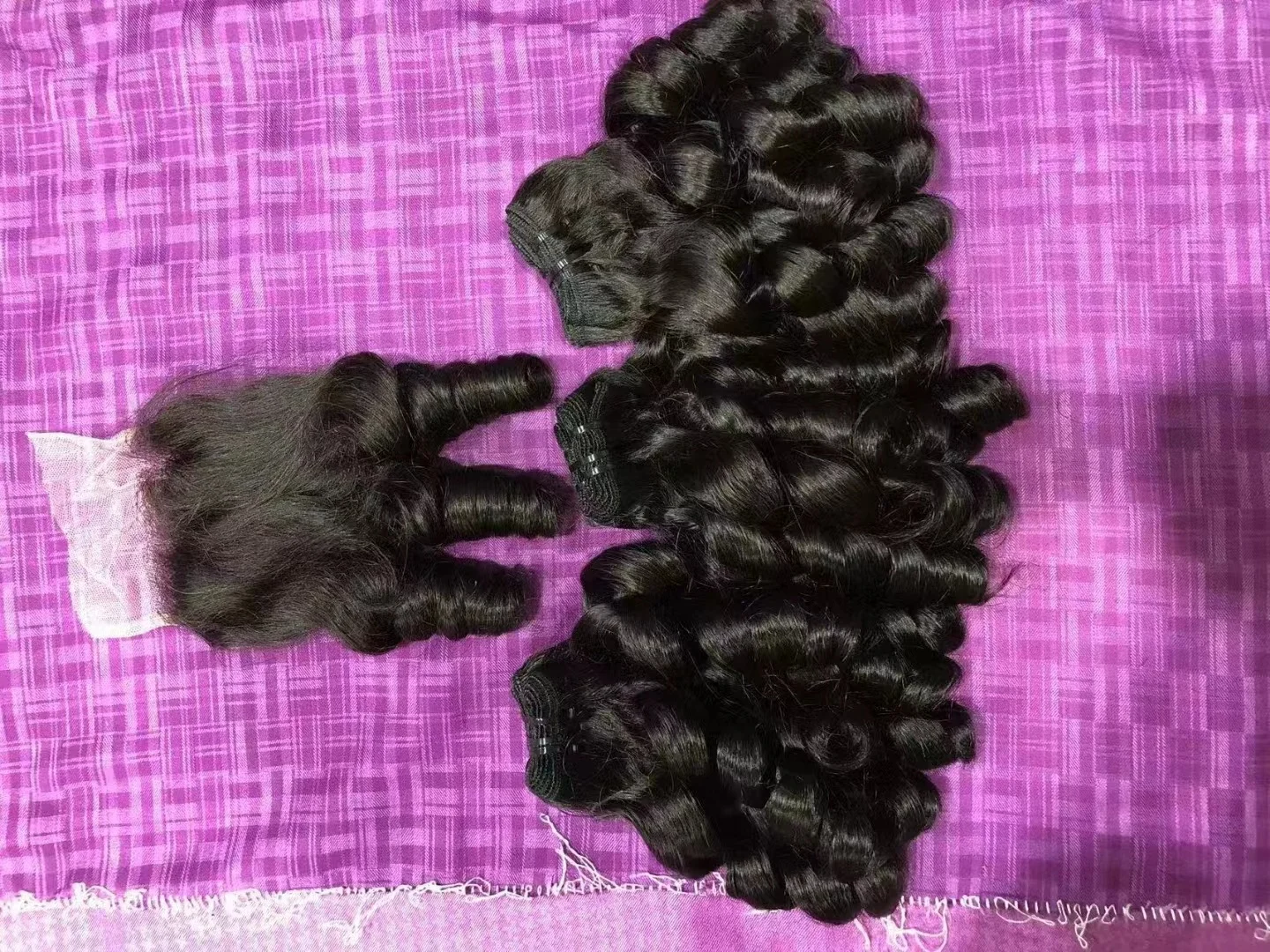 Amara best quality high end 12a grade fumy hair fumi curly hair brazilian double drawn fumi human hair in stock