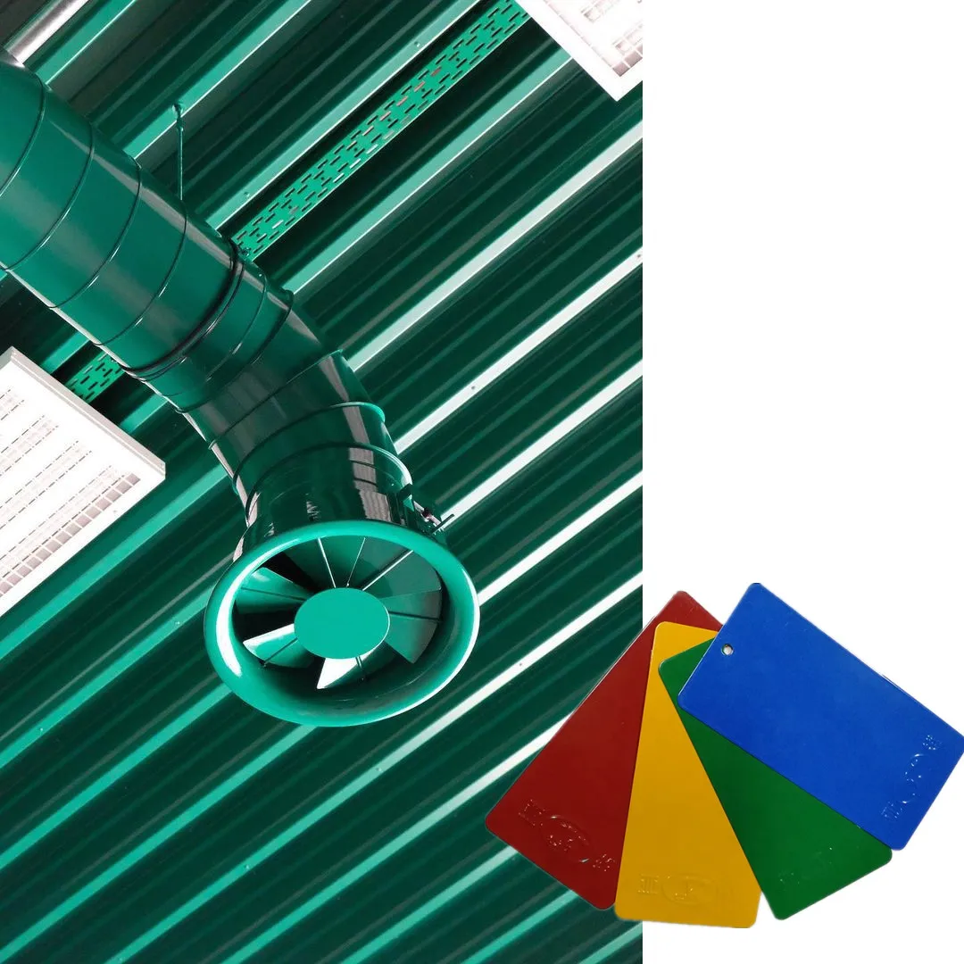 Turquoise green color powder coating paint RAL 6016 for steel bar