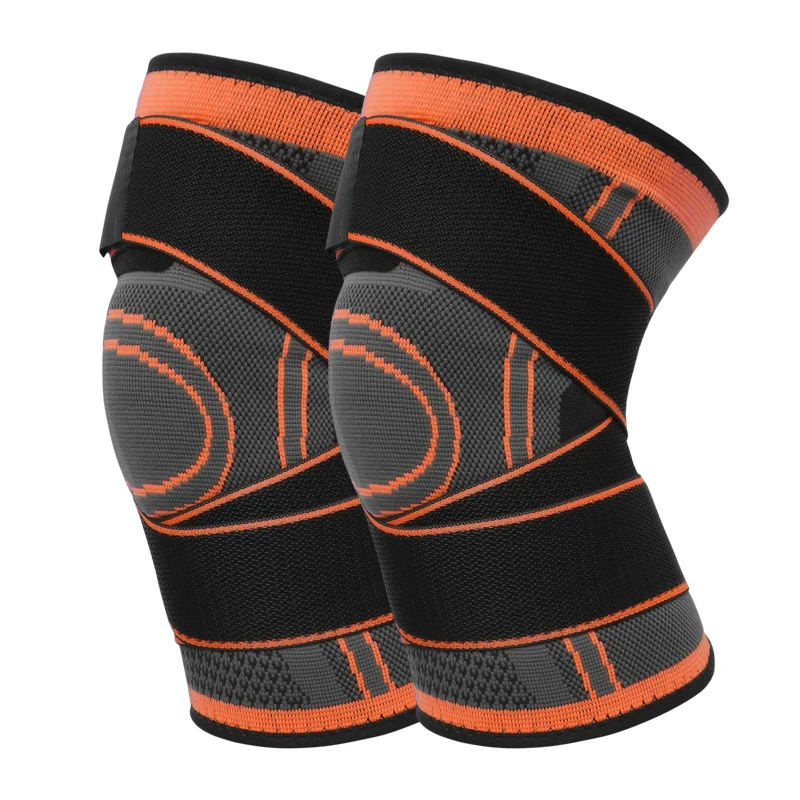 High Quality Riding Protective Gear Motorcycle Football Sports Compression Strap Breathable Knee Guard Elbow Support Pads