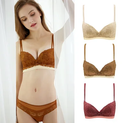 DZ  50Hot Selling Super Push Up Underwear No Steel Ring Sexy Seamless Bras Cup women bra