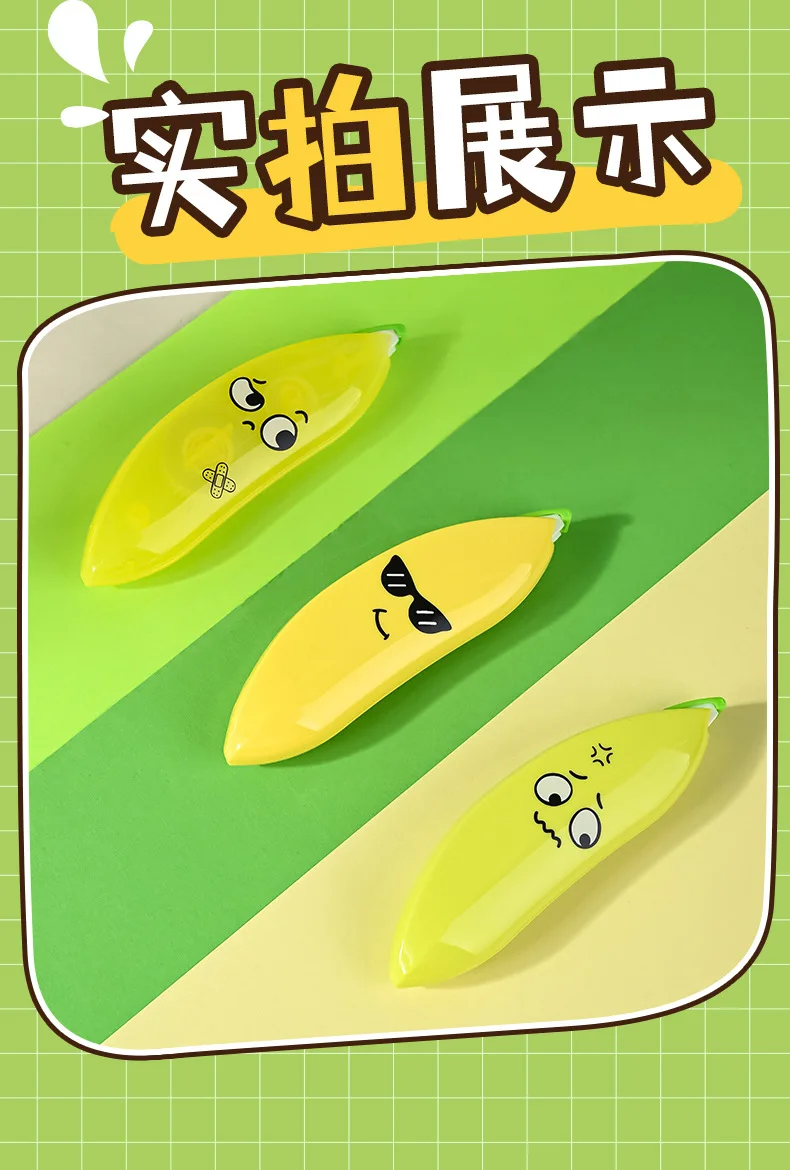 Funny Correction tape banana shape design cute fruit corrector 5mmx6M