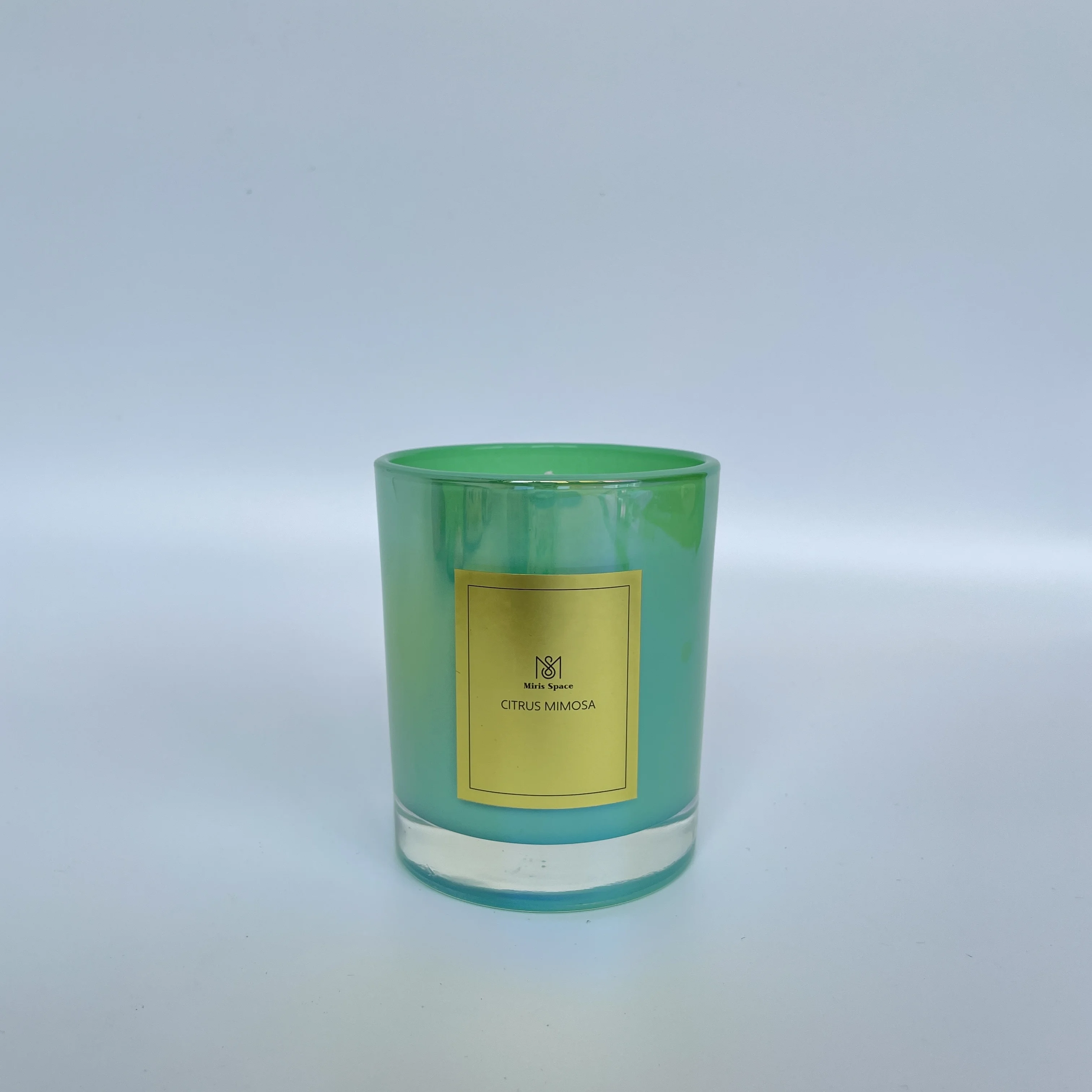 Wholesales Vanilla Electroplating Glass Electroplated Candle Custom Color Private Label Luxury Candles Candle Soy Wax Natural