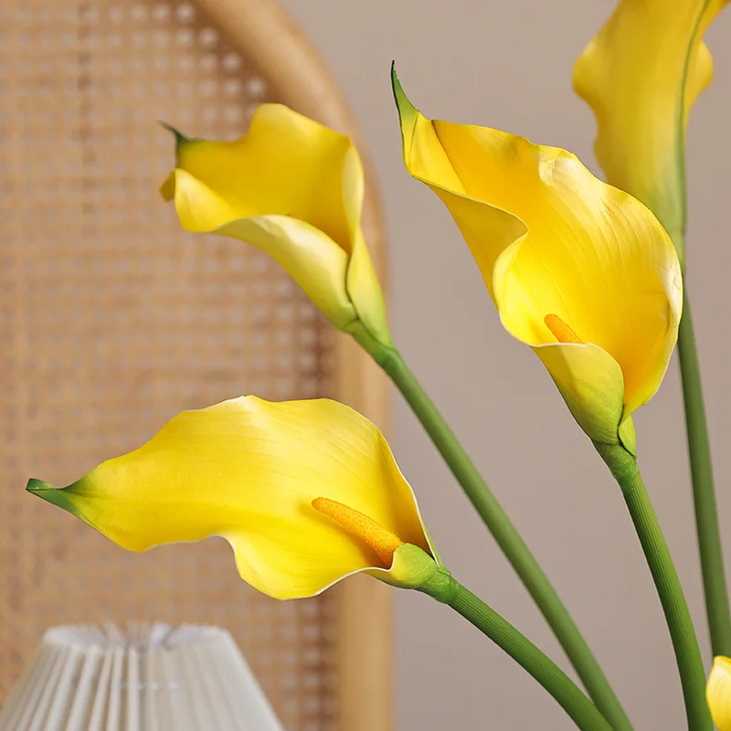 Calla Lily Low MOQ DIY Artificial Flowers for Boho Home Decor Simulation Calla Lily Arrangement Floral EVA Simulation Lily