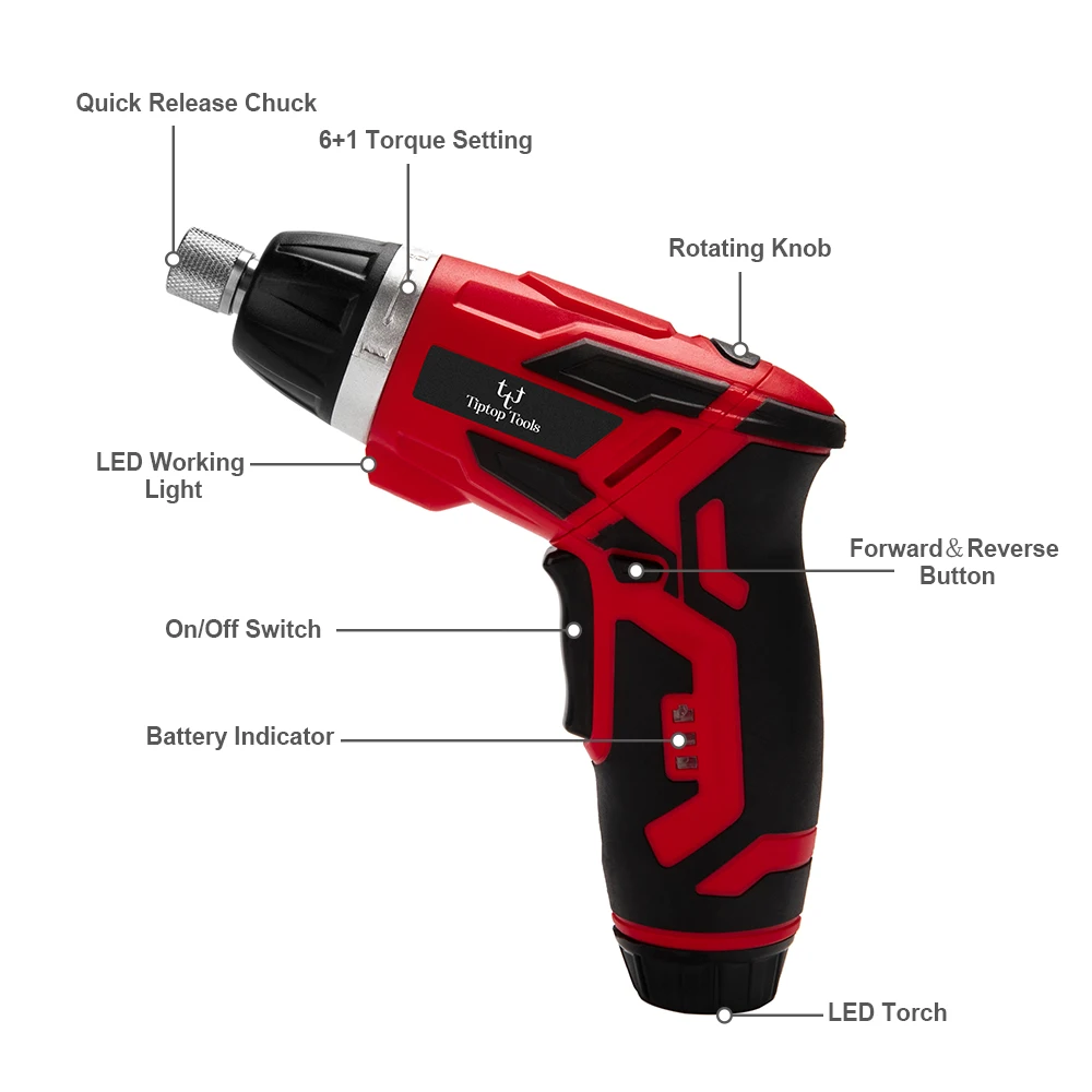 China High Quality 3.6v Lithium Battery Operated 90 Degree Rotating Adjustable Torque Mini Cordless Electric Power Screwdriver