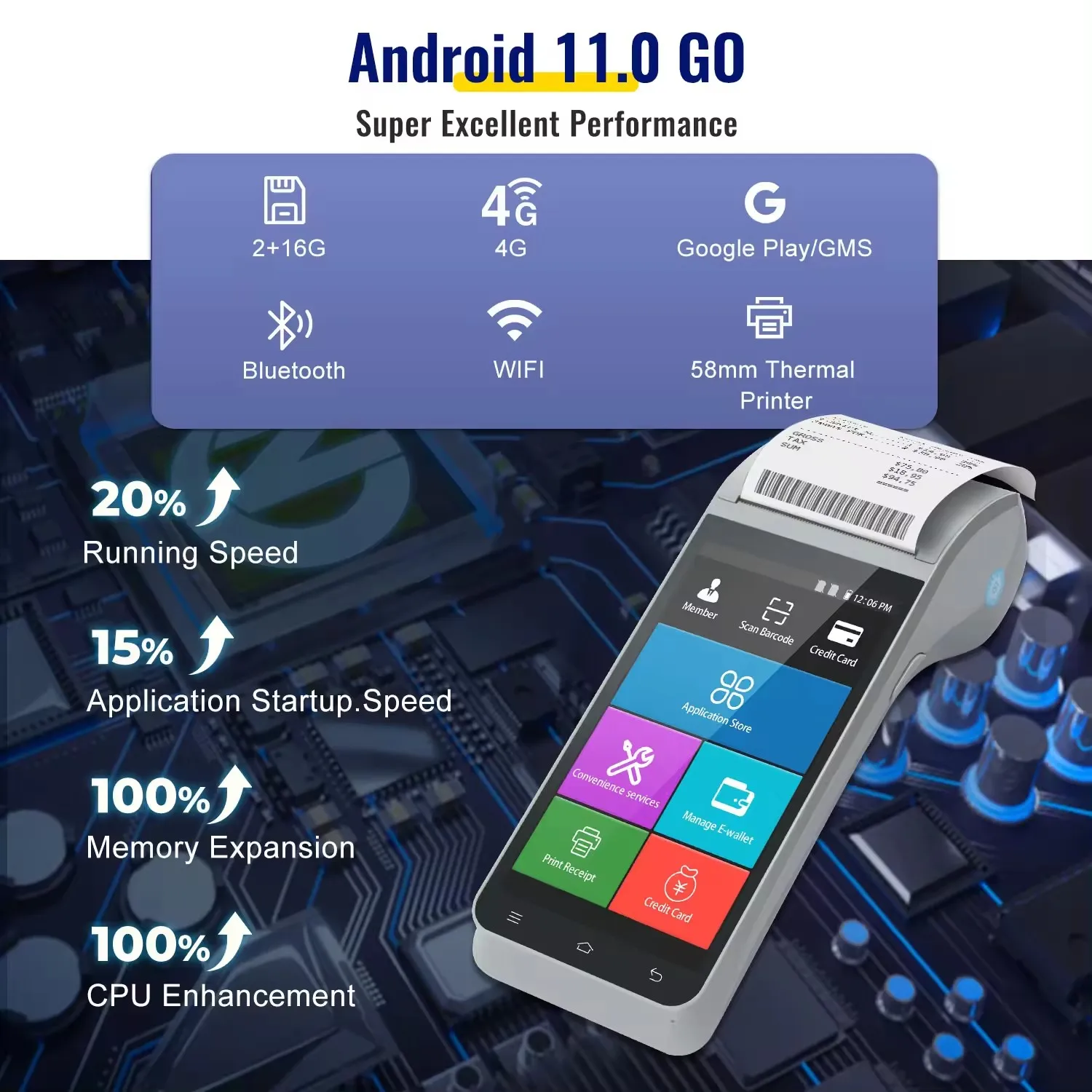 Мобильный платежный аппарат портативная система Android Pos 4g Nfc портативный дешевый автономный терминал