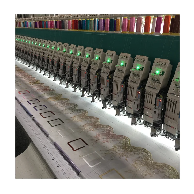 High quality Lace Embroidery machine with cording device