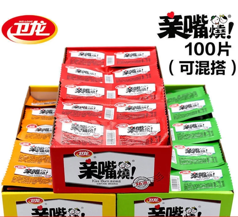 Weilong kissing spicy dried tofu spicy gluten seasoned noodle snack