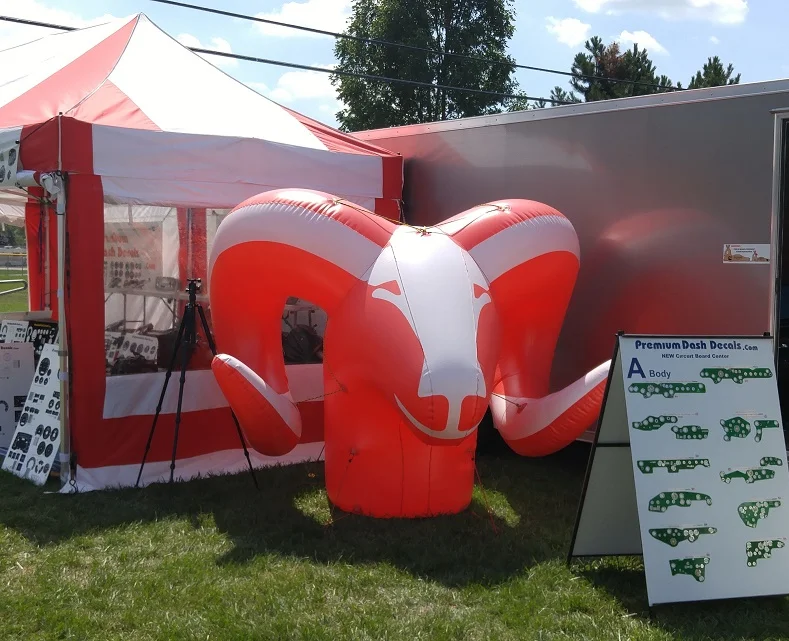 BOYI Custom inflatable ram sheep goat pvc balloon