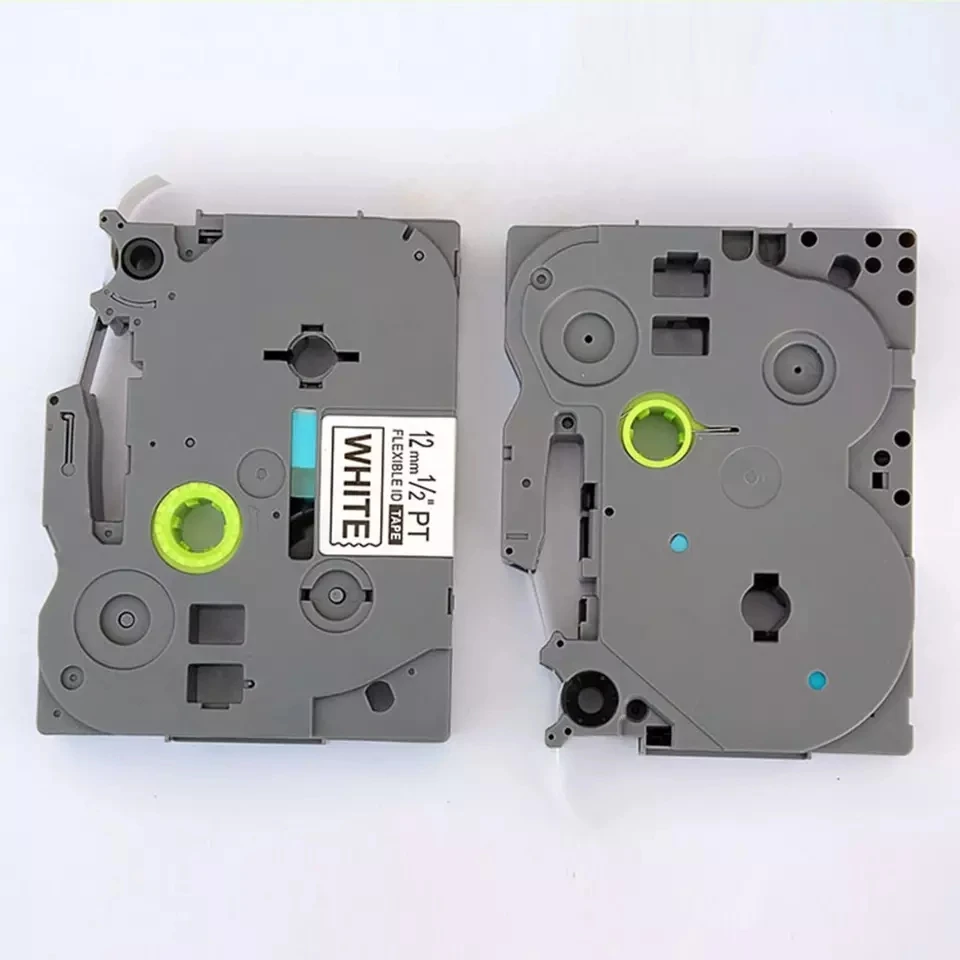 TZe гибкие ID ленты FX231 совместимые tze tze-fx231 этикетка лента черный на белом ленточном кабеле 12 мм для печати