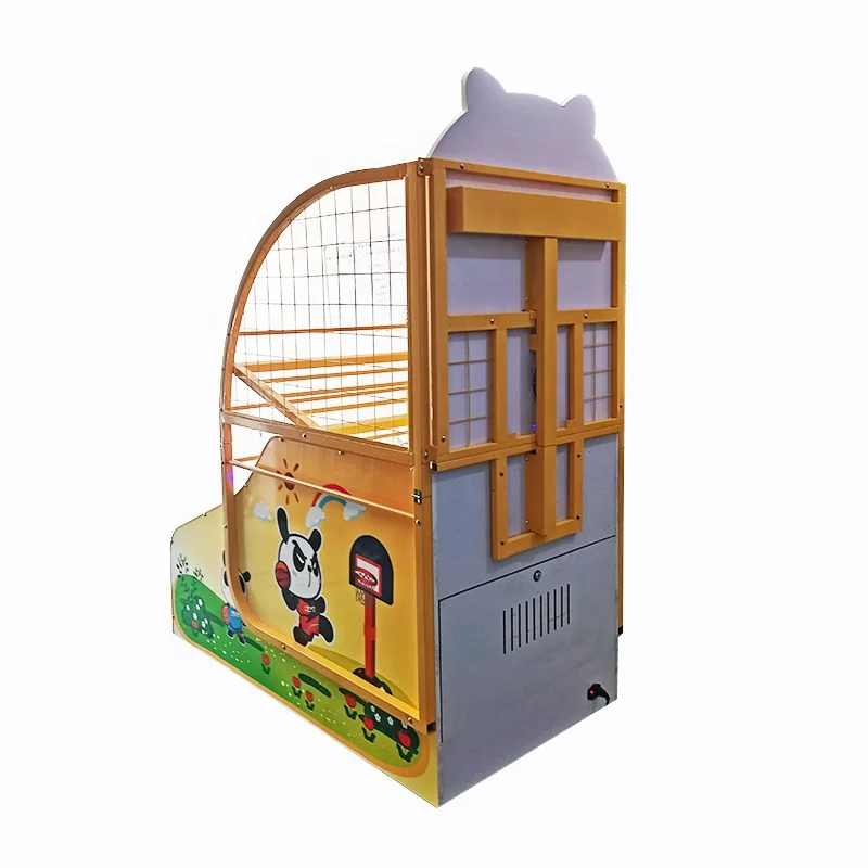 Children Playground Amusement Games Led Kids Shooter Arcade Coin Operated Basketball Game Machine For Sale