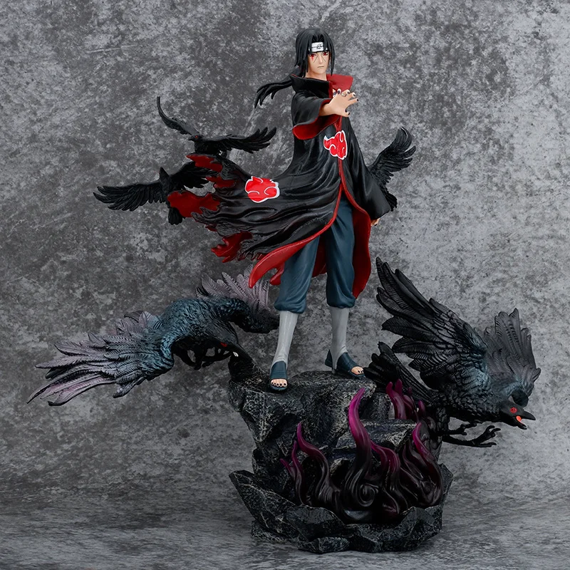 New 38CM Japanese Anime Narutos Uchiha Itachi Action Figures Pvc Toy Model Doll