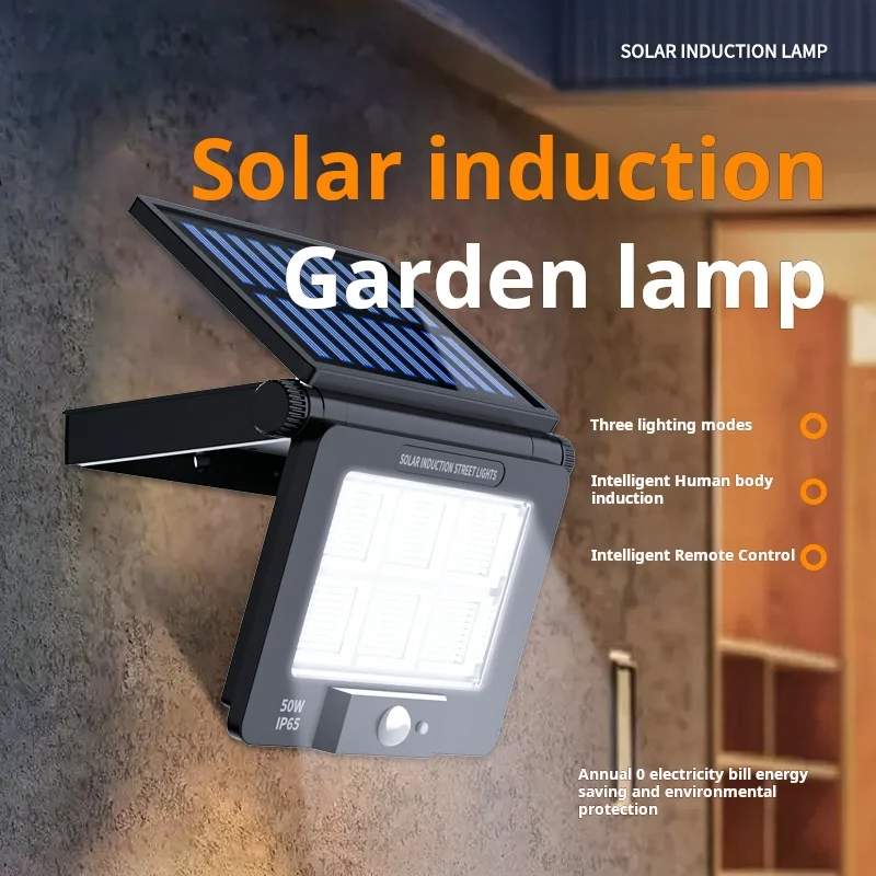 Waterproof Solar Street Lamp with LED Bulb PIR Motion Sensor Night Security Wall Light Garden Decoration Smart Outdoor Lights