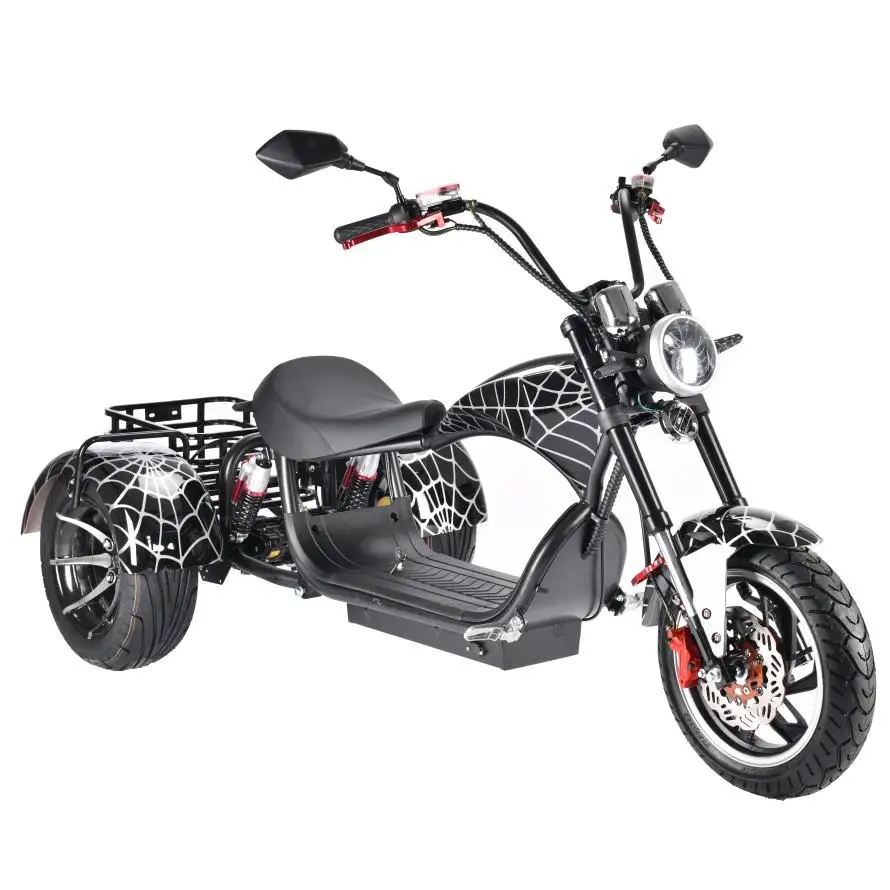 Fat tire three-wheel electric cargo scooter 60v 3000w electric motorcycle