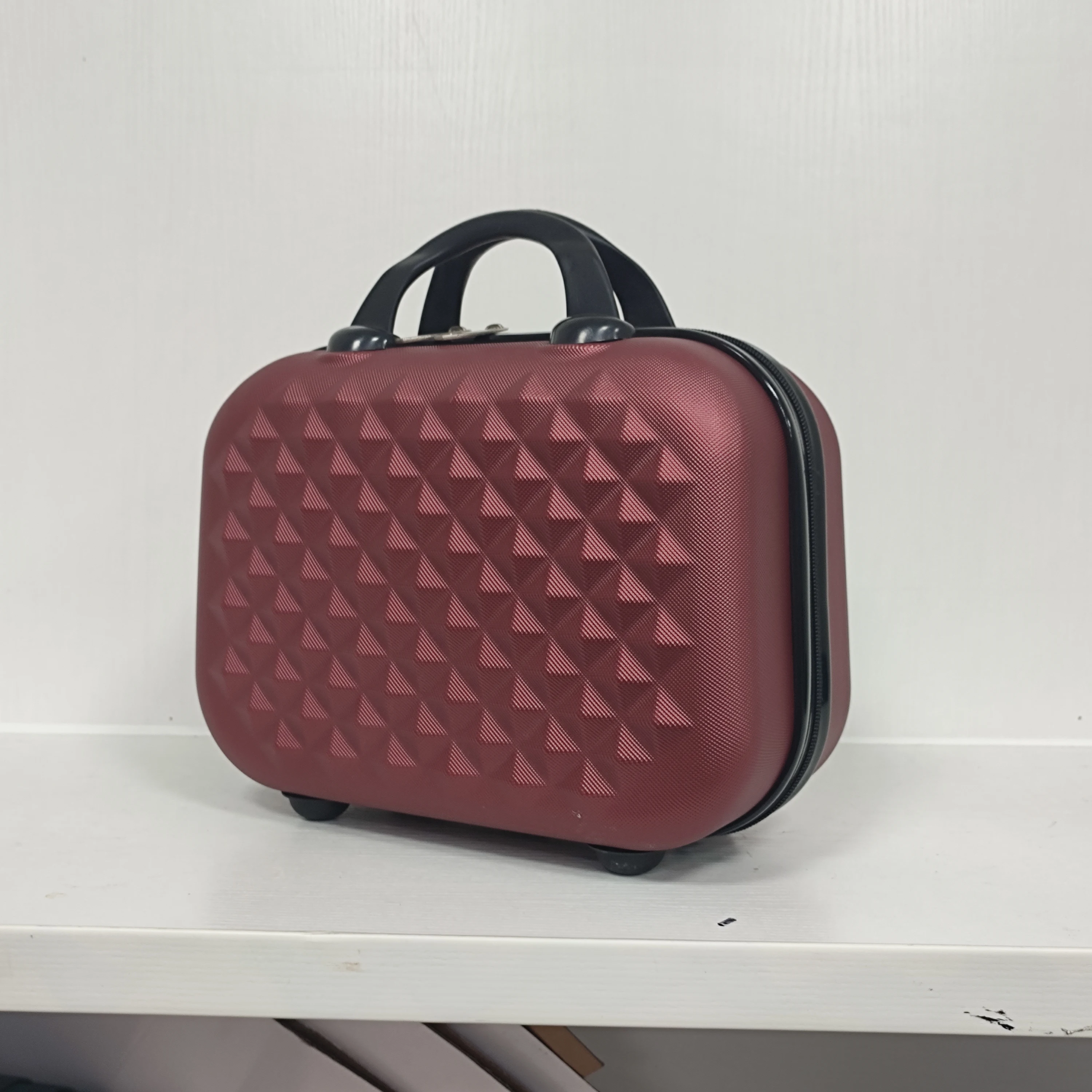 Fashion suitcase female 14 inch gift box high quality small suitcase girls special makeup box travel convenient storage bags
