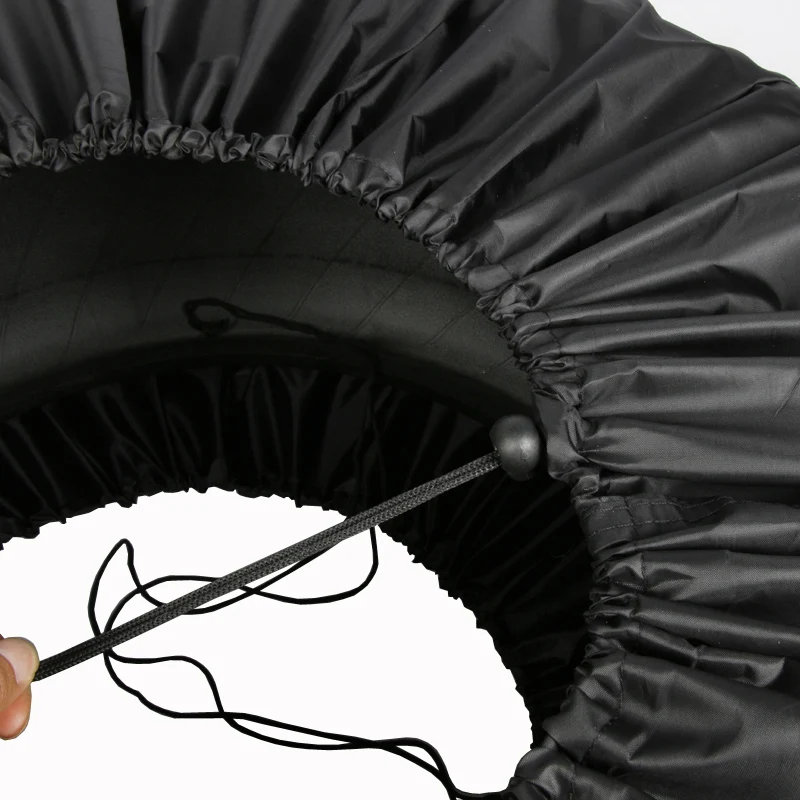 Lightweight Spare Tire Covers Set of 4 Waterproof Car Tire Wheel Tote Storage Bag