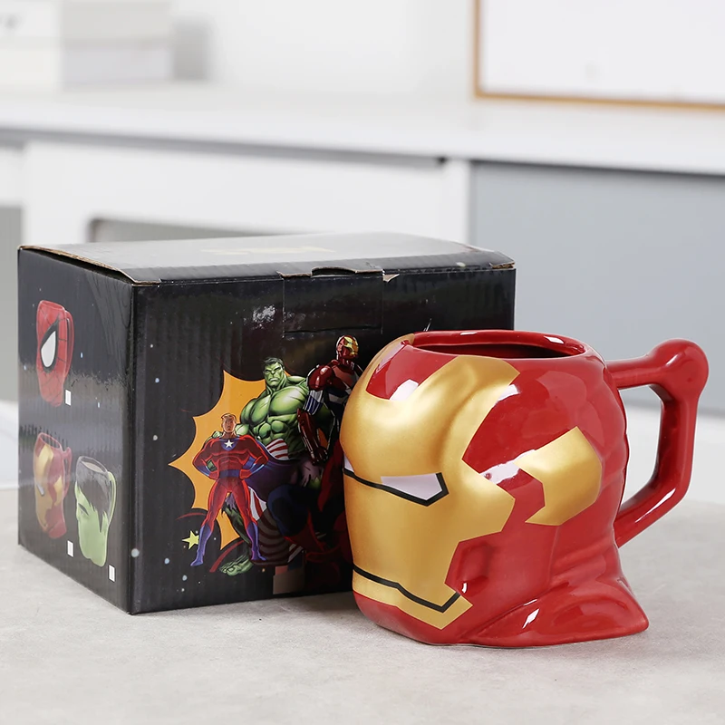 
Marvel superhero creative water cup little bitch Deadpool spider man Ceramic spider man Ceramic souvenir mug 