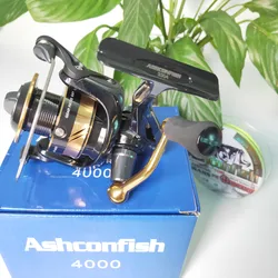 Ashconfish All Metal Wire Cup Fishing Reel AF 1000-5000 Series Max Drag 10 kg Spinning Fishing Wheel Sea Rod Reel