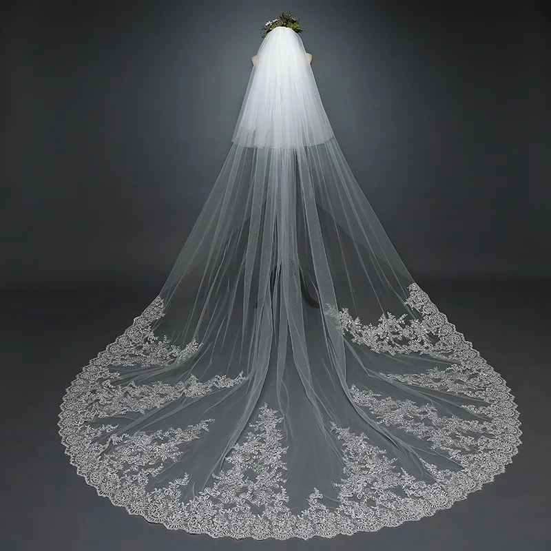 AL1832 2024 New fashion high quality fairy bride beautiful dream trailing luxury long veils wedding bridal