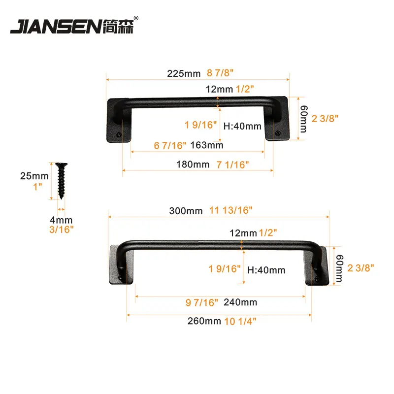 Hot Selling Customized Hardware Door Handles Sliding Barn Door Handle Pull Carbon Steel Barn Door Handle