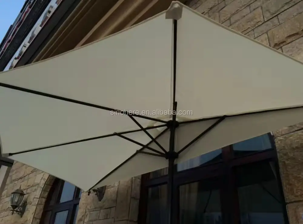 Wholesale 2.7M 9FT Garden Special Design Half Round Sun Umbrella