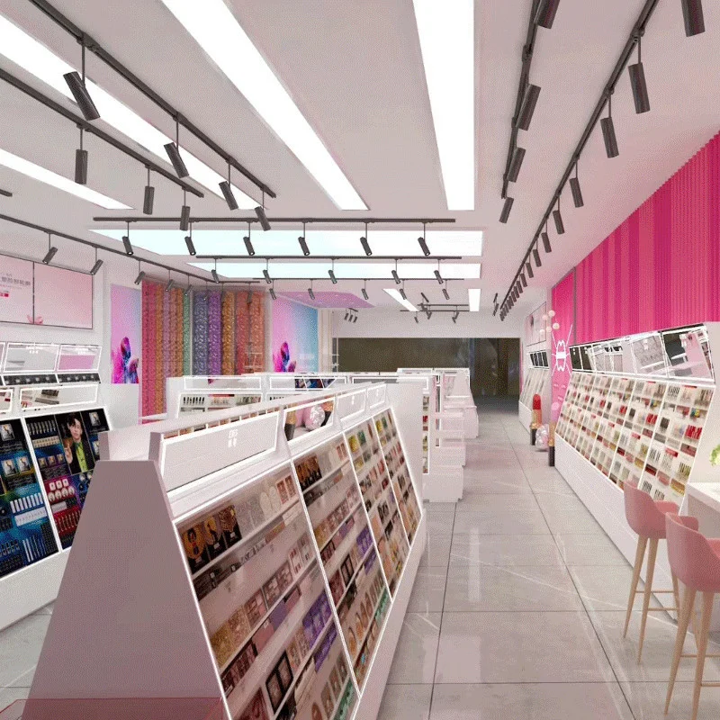 Заводская распродажа Прямая поставка светодиодная витрина косметическая полка Косметическая Помада для макияжа комбинированный Витринный Шкаф