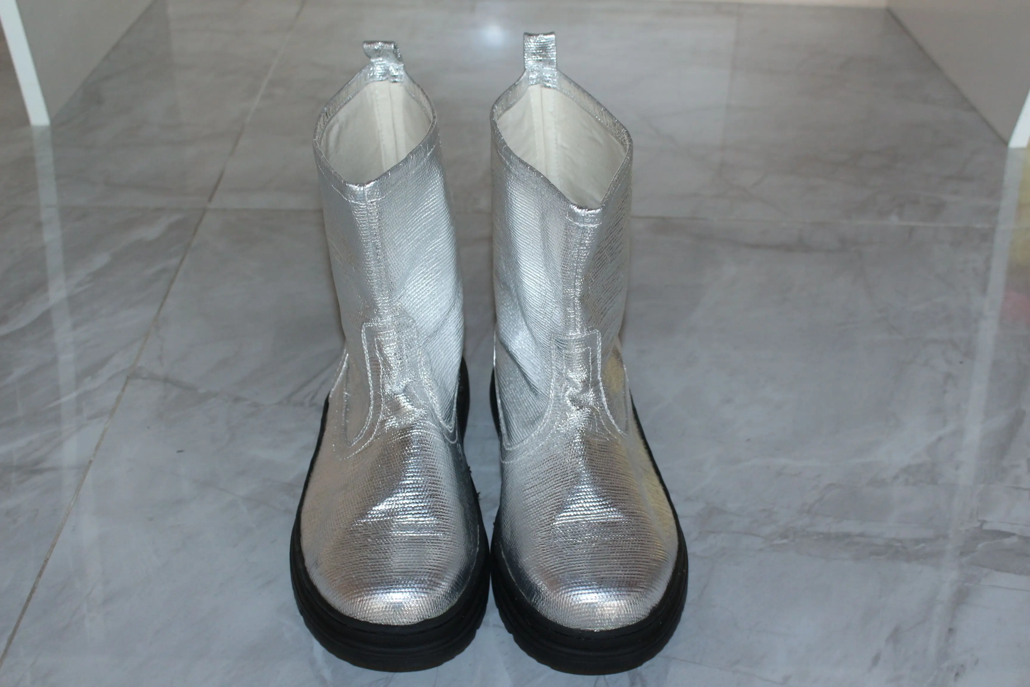 Heat Insulation Aluminum Boot Fireproof Steel Toe Safety Protective Anti-radiant Heat Shoes