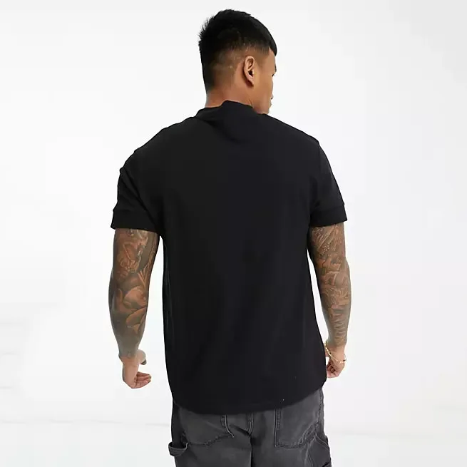 Clothes Manufactory High Quality Heavy Cotton Men T Shirts With Zipper Screen Printing Puff Print Custom T Shirts