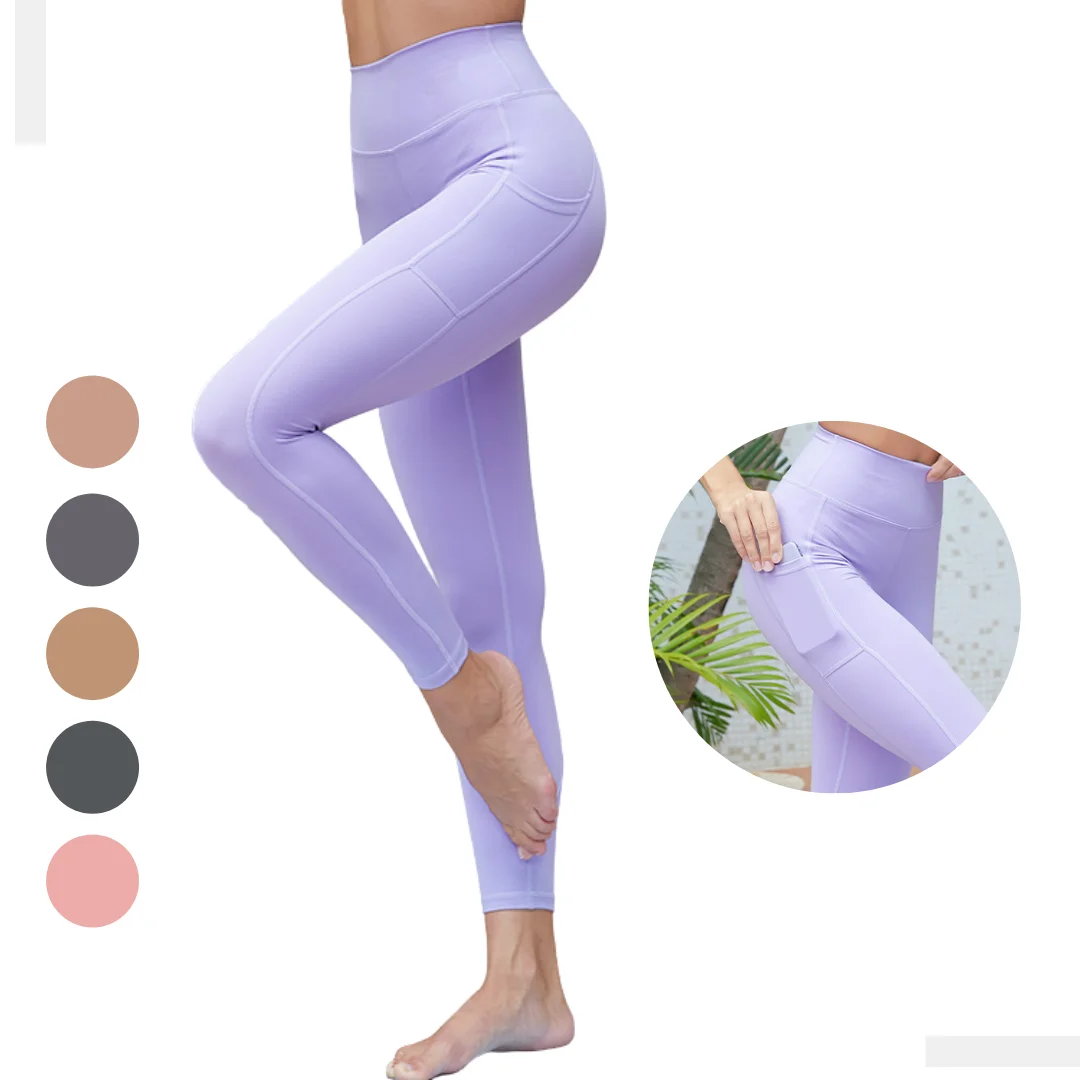 Бесплатный образец, женские леггинсы для занятий йогой с высокой талией