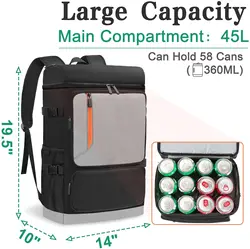 Custom Large Capacity insulated thermal bag wine cooler backpack