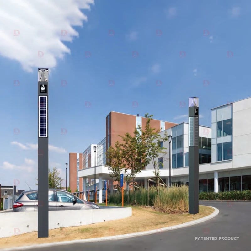 DAWN hot sale all in one solar lamp led street light outdoor 20w 40w 60w solar security light for garden street deck