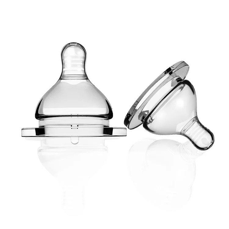 Wholesale price 100% food grade silicone thread scrub wide neck baby bottle nipple