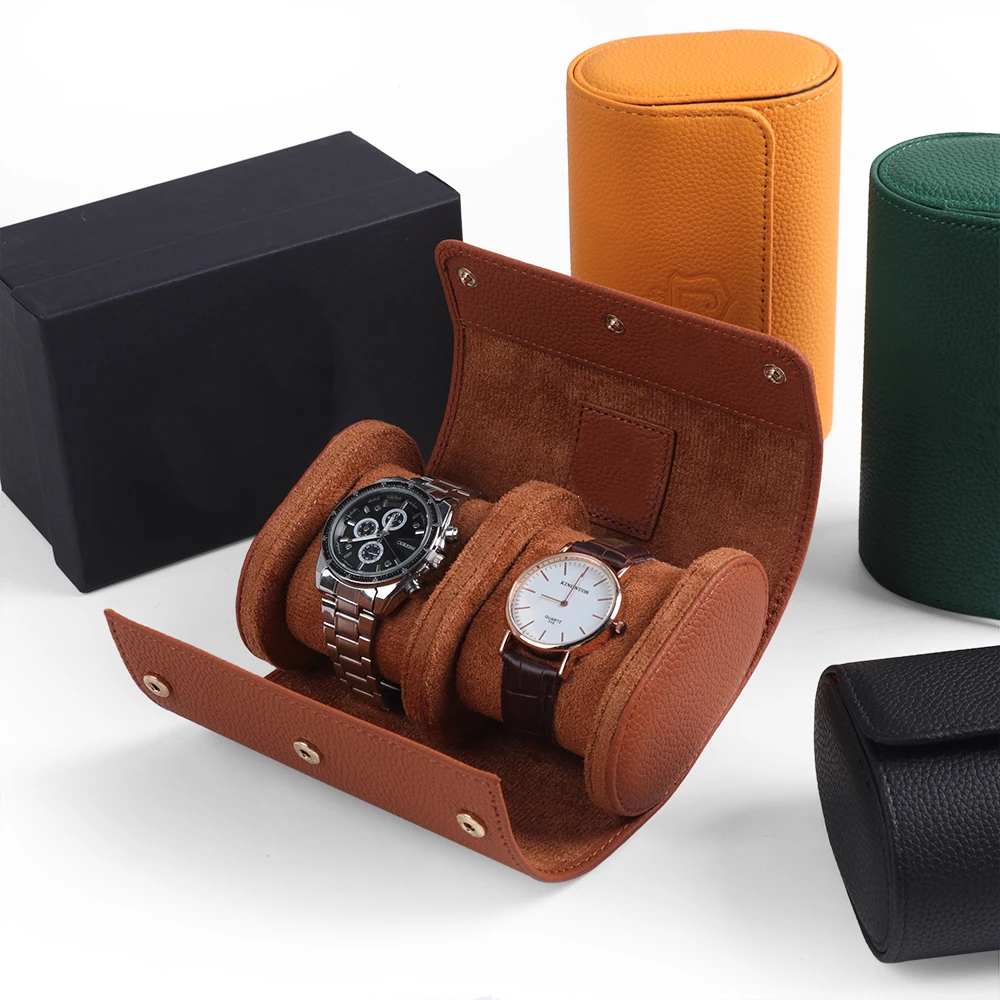 Leather Watch Custom Manufacturer Collection Organizer Storage Gift Packaging Travel Case Roll Custom Watch Box
