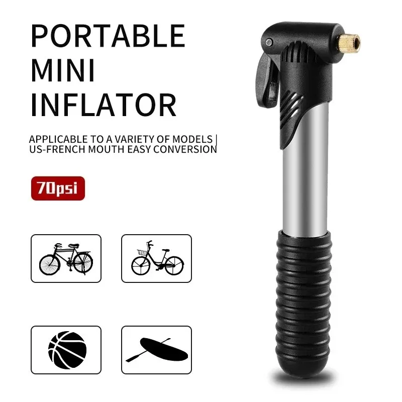 OEM/ODM Bicycle Portable Mini Pump Mountain Bike Schrader Presta Valve Air Pump for Basketball Football Inflatable Equipment