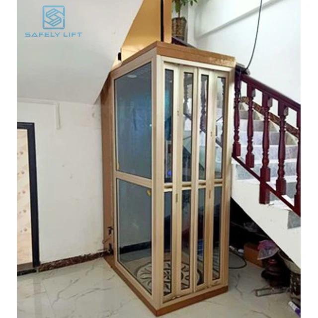 SAFELY Modern Home Elevator Easy Installed Shaftless Lift for Residential & Hotel Use AC Drive