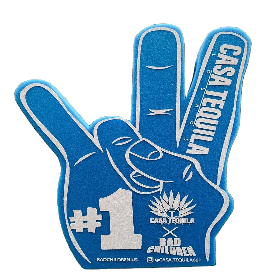 EVA Foam Hand Foam Fingers #1 for Sports Fan Accessories Cheering Party Favors sponge hand foam finger