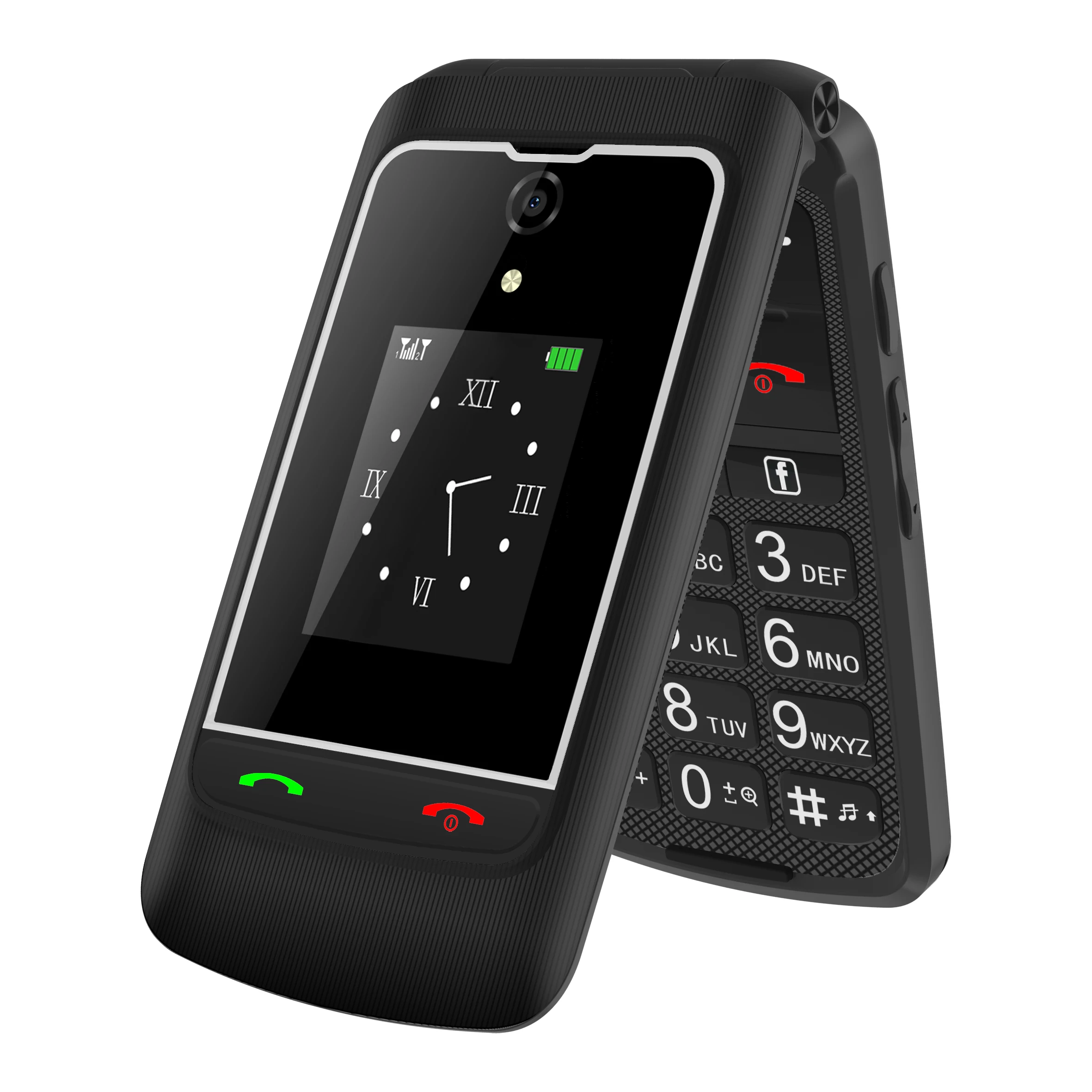 Newest flip keypad mobilephone 4G LTE android cell phone with wifi, whatsapp, facebook,Gps