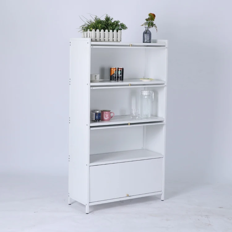 Kitchen Shelf Floor Multi-Layer Dust-Proof Sideboard Cabinet Small Appliances Microwave Oven Dish Storage Cabinet Sideboard