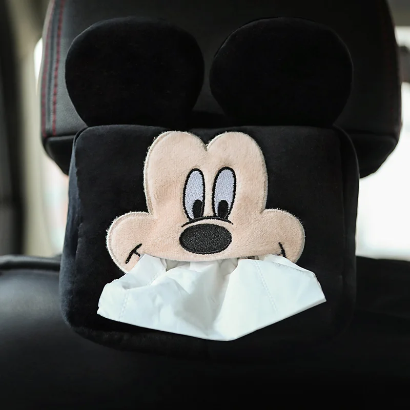 Car Accessories Interior Animal Cartoon Tissue Box Plush Cute Tissue Holder Car Decoration Gifts