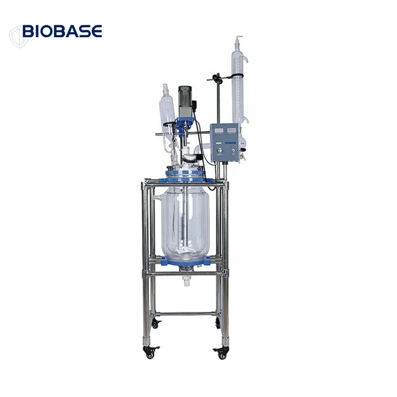 Biobase Китай 100L покрытый кожухом стеклянный реактор JGR-100L боросиликатный для