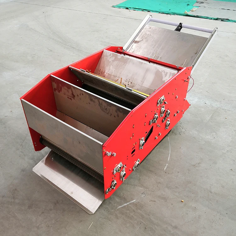 New rice seed seedling cultivation and soil covering gasoline electric self-propelled agricultural rice seeder