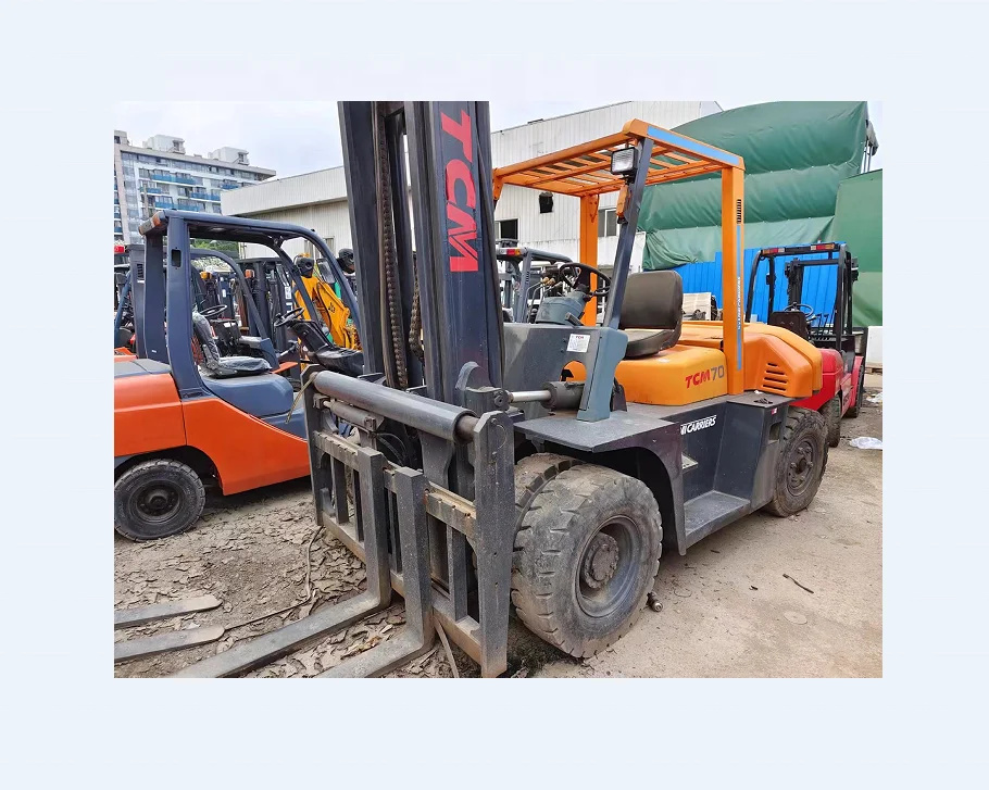 Durable Condition Used Forklift Diesel TCM 70  diesel 2 stage Manual Forklift FD70 for Hot Sale Second Hand TCM Forklift